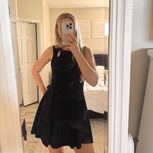 Monteau Black Sleeveless Mini Dress